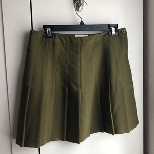 Urban Outfitters Deep Green Cheerleader Skirt
